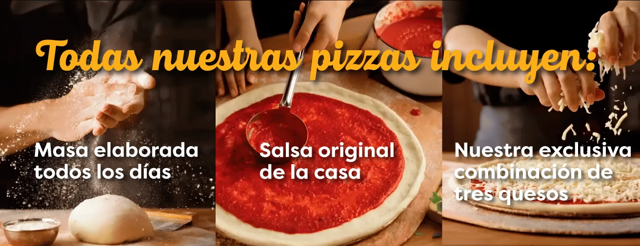 Nuestras pizzas incluyen